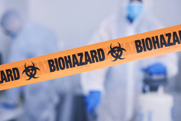 Professional Biohazard Cleanup technician working in Wallace, FL